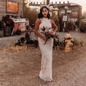 Ivory Maxi Lace Dress NWT